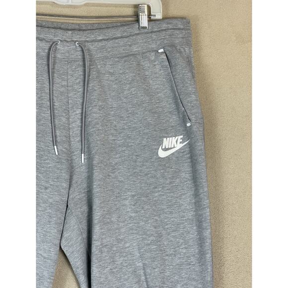 Nike Pants Womens L Gray Tech Fleece 3.0 Tapered Elastic Waist Jogger Sweatpants - Picture 7 of 13
